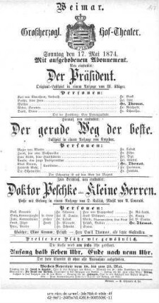 Doktor Peschke oder Kleine Herren