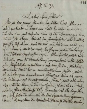 Brief an Richard Scheid
