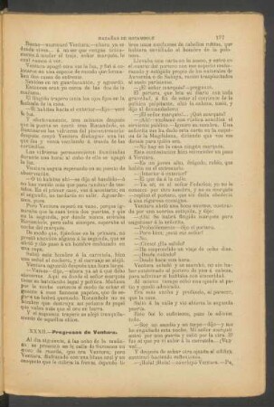 XXXII. - Progresos de Ventura.