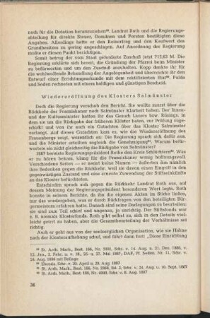 Wiedereröffnung des Klosters Salmünster