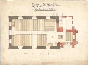 Dolmetsch, Heinrich; Sulzbach / Kocher; Ev. Pfarrkirche, Restaurierung - Grundriss EG
