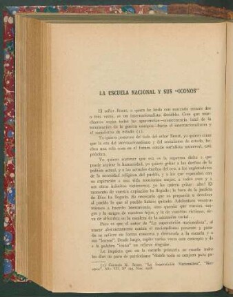 La Escuela Nacional y sus "Iconos"