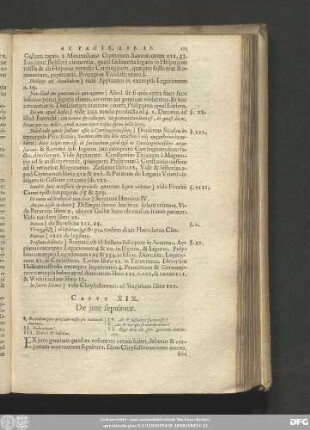 Caput XIX. De iure sepulturae.