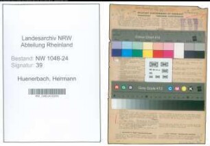 Entnazifizierung Hermann Huenerbach , geb. 26.10.1902 (Schlosser)