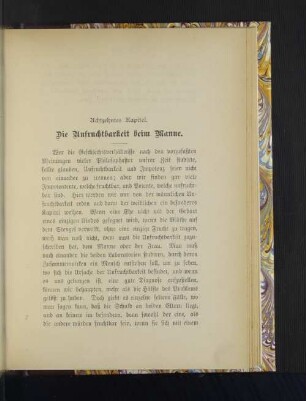 Achtzehntes Kapitel. Die Unfruchtbarkeit beim Manne.