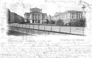 Leipzig: Konzerthaus und Bibliothek
