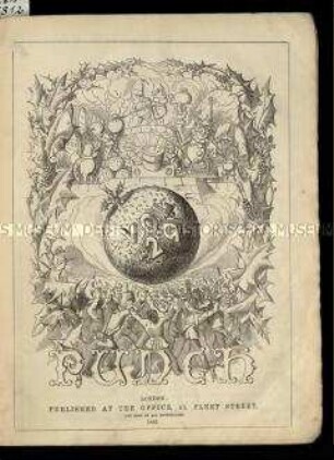 Satirische Zeitschrift "Punch oder The London Charivari. 29. Vol. 1855