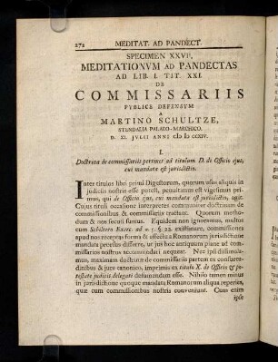272-282, 27. De Commissariis