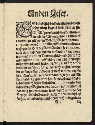 A2r-A3v, An den Leser