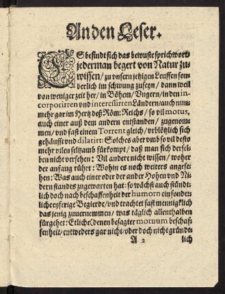 A2r-A3v, An den Leser