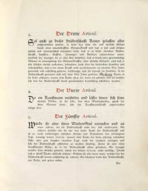 Willkühr der Kaufleute Brüderschaft : Magdeburg 11. Sept. 1678