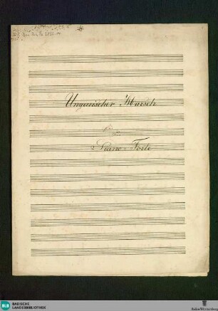 Ungarischer Marsch - Don Mus.Ms. 2833-14 : pf; C