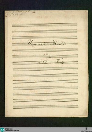 Ungarischer Marsch - Don Mus.Ms. 2833-14 : pf; C
