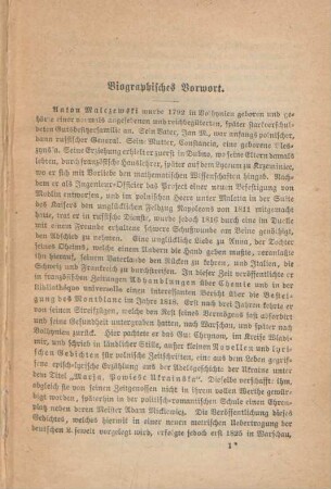 Biographisches Vorwort