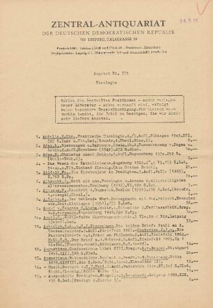 Nr. 771: Theologie