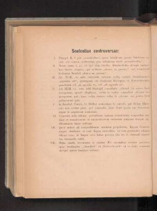 Sententiae controversae: