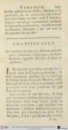 Chapitre CCLV