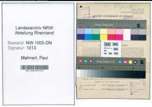 Entnazifizierung Paul Mahnert , geb. 03.10.1900 (Geschaeftsfuehrer)