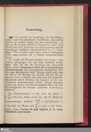 Vormerkung