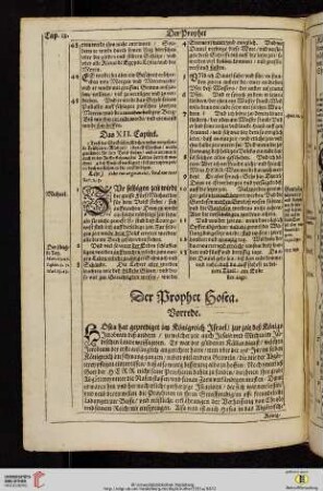Der Prophet Hosea