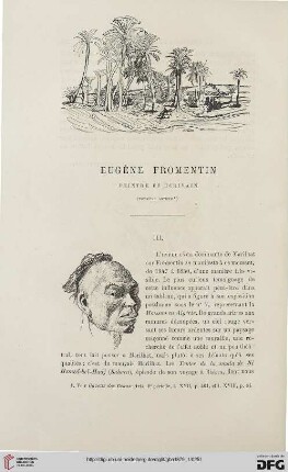 2. Pér. 19.1879: Eugène Fromentin, 3 : peintre et écrivain