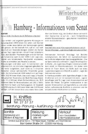 Hamburg - Informationen vom Senat
