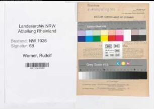 Entnazifizierung Rudolf Werner , geb. 01.01.1895 (Steiger)