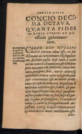 Concio Decima Octava.