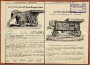 Kombinierte Dampf-Dreschmaschine