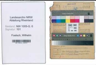 Entnazifizierung Wilhelm Foelsch , geb. 30.08.1896 (Beamter)