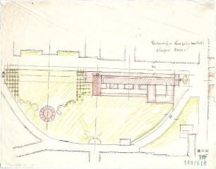 Fischer, Theodor; München, Alter Botanischer Garten; Neues Ausstellungsgebäude (ehem. Glaspalast) - Lageplan