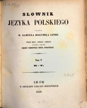 Słownik języka polskiego, 5. R - T