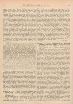 204-205 [Rezension] Buchner, Frz. Xaver, Archivinventare der katholischen Pfarreien in der Diözese Eichstätt