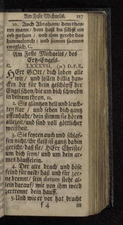 Am Feste Michaelis / des Ertz-Engels.