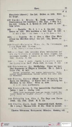 Spor (Nr. 1027 - 1036)