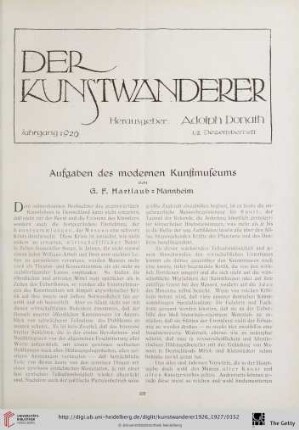 8/9: Aufgaben des modernen Kunstmuseums