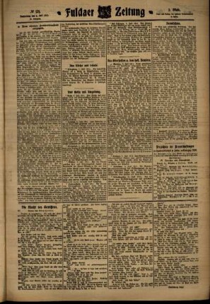 Zweite Ausgabe vom Donnerstag, den 06. Juli 1911.