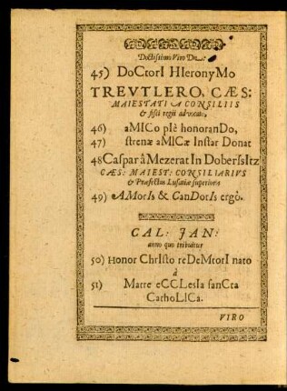Doctissimo Viro Dn. 45-49
