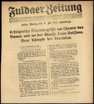 Ausgabe vom Montag, den 09. Juli 1917.