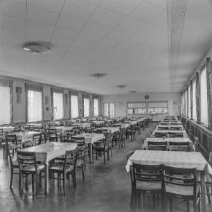 Hainitz, Flachsspinnerei : Hainitz. VEB Flachsspinnerei Hainitz. Speisesaal
