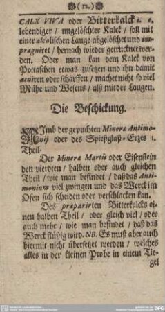 Die Beschichtung.