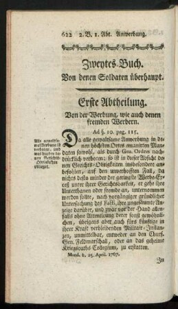 Zweytes Buch. Von denen Soldaten überhaupt