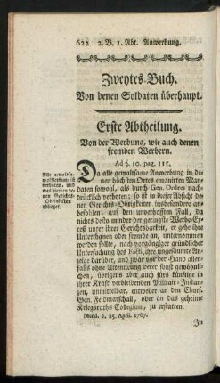 Zweytes Buch. Von denen Soldaten überhaupt