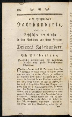 204-217, Erste - Dritte Abtheilung.