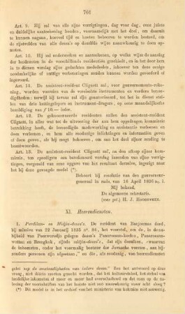 XI. Heerendiensten