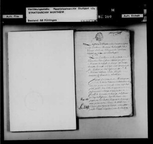 Liquidation de la succession de feue son Excellence Madame la comtesse de Linange, Rhingrave de Dhaun