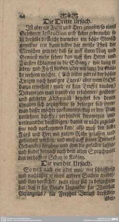 Die vierdte Ursach.