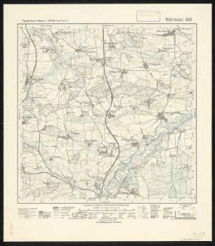 Meßtischblatt 640 : Röhrmoos, 1934 : Röhrmoos. - Aufn. 1900-02, Ausg. 1909, letzter Nachtr. 1934. - 1:25000. - München, 1934. - 1 Kt.