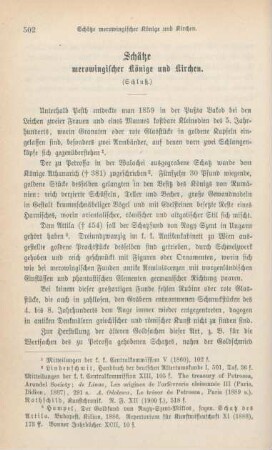 502-515 Schätze merowingischer Könige und Kirchen