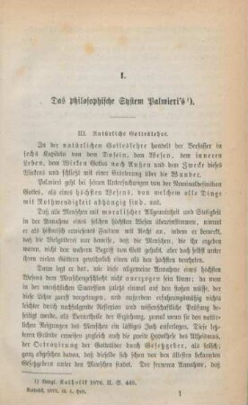 1-22 Das philosophische System Palmieri's